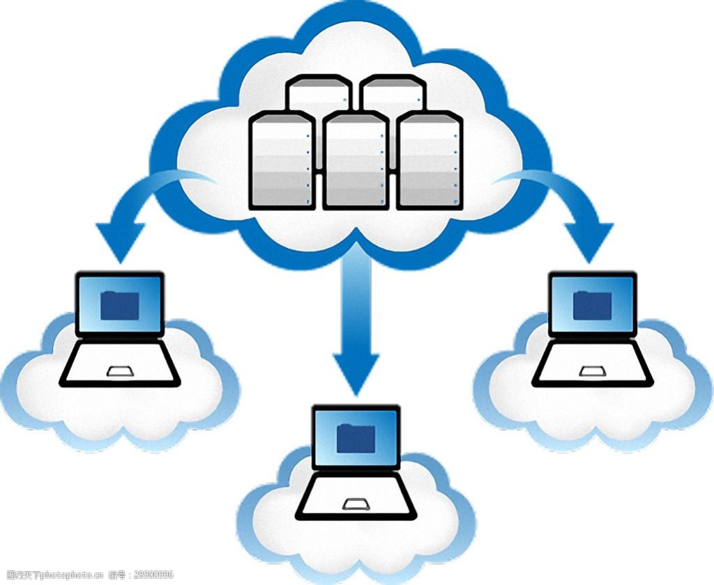 云端脉络 云服务器网络图的透明PNG素材在设计与技术中的应用